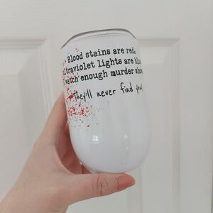 Crime Show Theme Reusable Cup With Lid